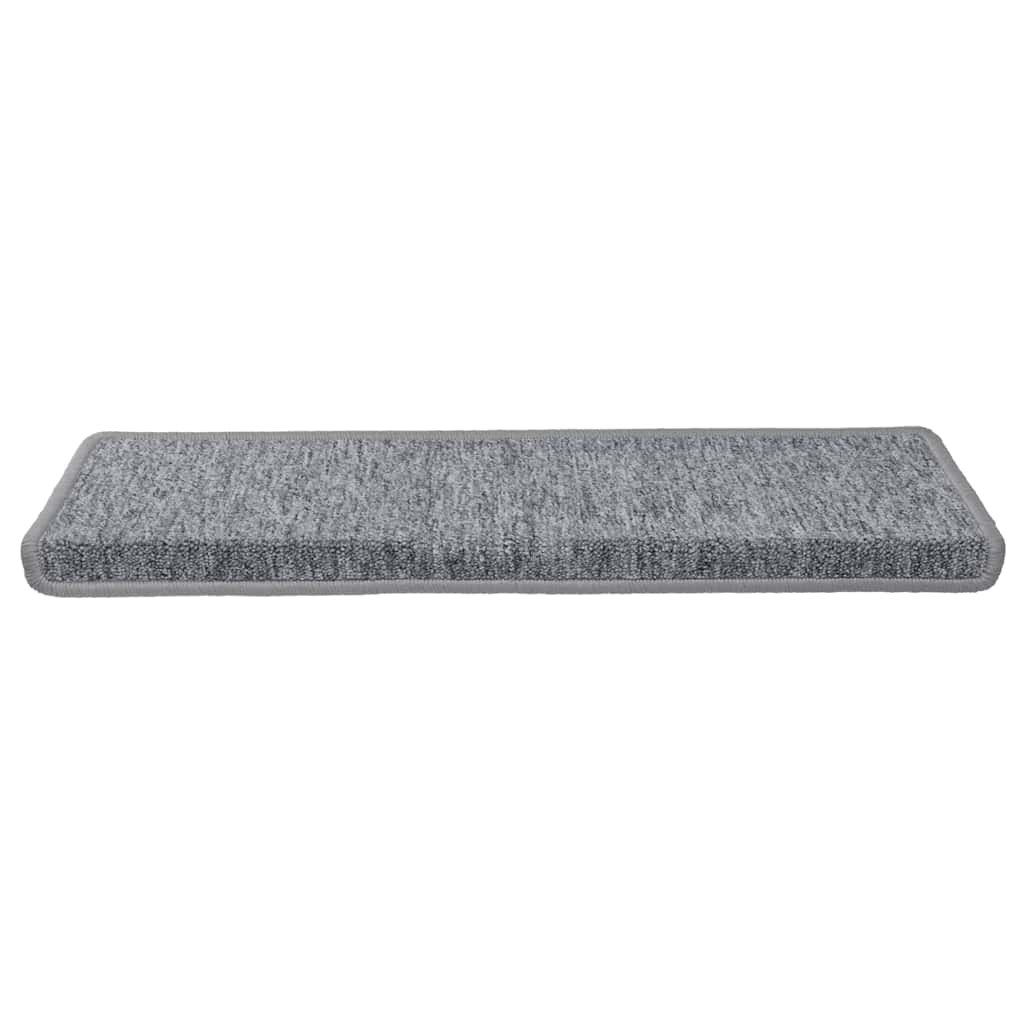 trappemåtter 30 stk. 65x21x4 cm lysegrå rektangulær kant