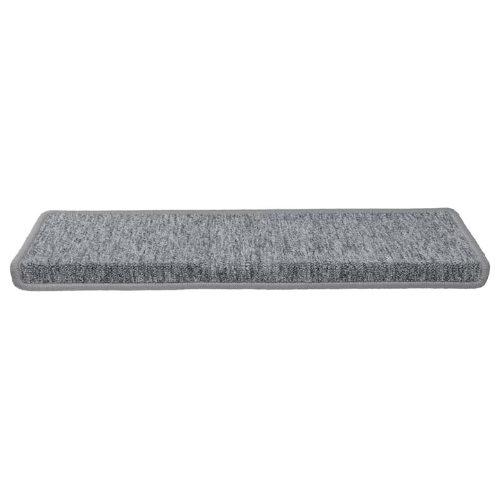 trappemåtter 30 stk. 65x21x4 cm lysegrå rektangulær kant