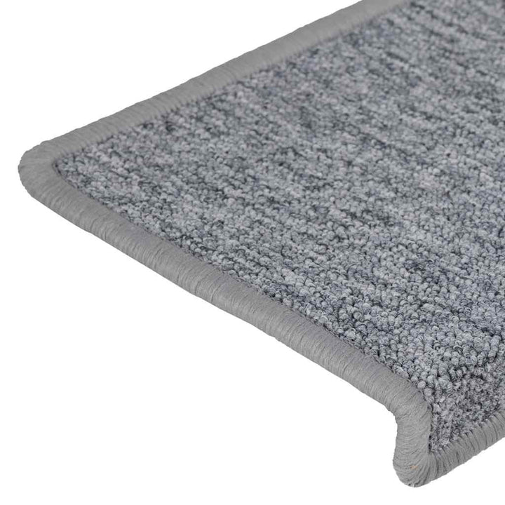 trappemåtter 30 stk. 65x21x4 cm lysegrå rektangulær kant