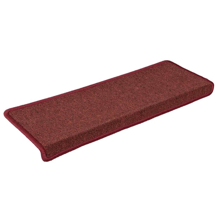trappemåtter 30 stk. 65x21x4 cm bordeaux rektangulær kant