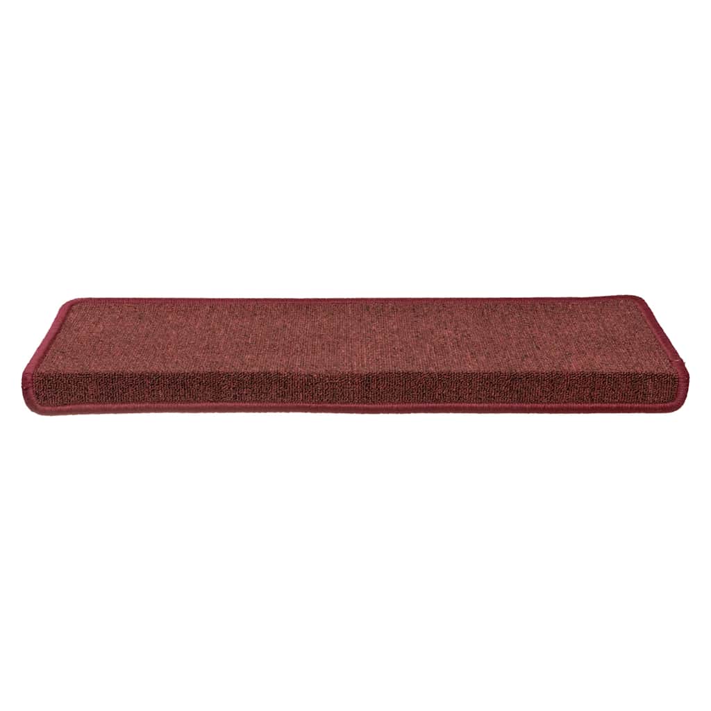 trappemåtter 30 stk. 65x21x4 cm bordeaux rektangulær kant