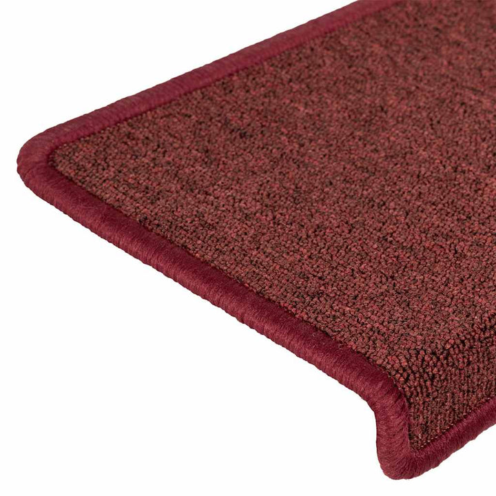 trappemåtter 30 stk. 65x21x4 cm bordeaux rektangulær kant