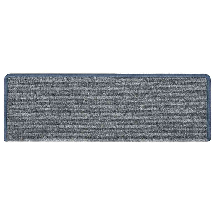 trappemåtter 30 stk. 65 x 21 x 4 cm lysegrå og blå rektangulær kant