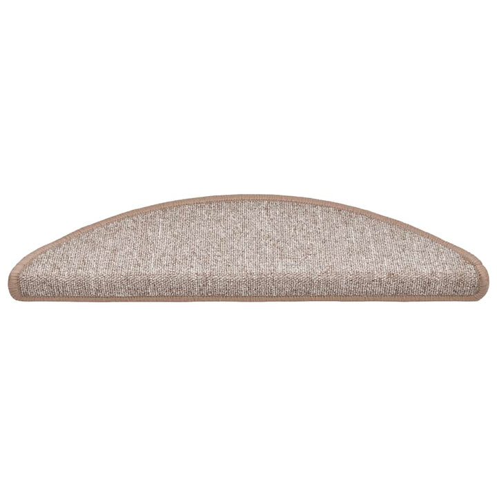 trappemåtter 20 stk. 56x17x3 cm lysebrune halvrunde