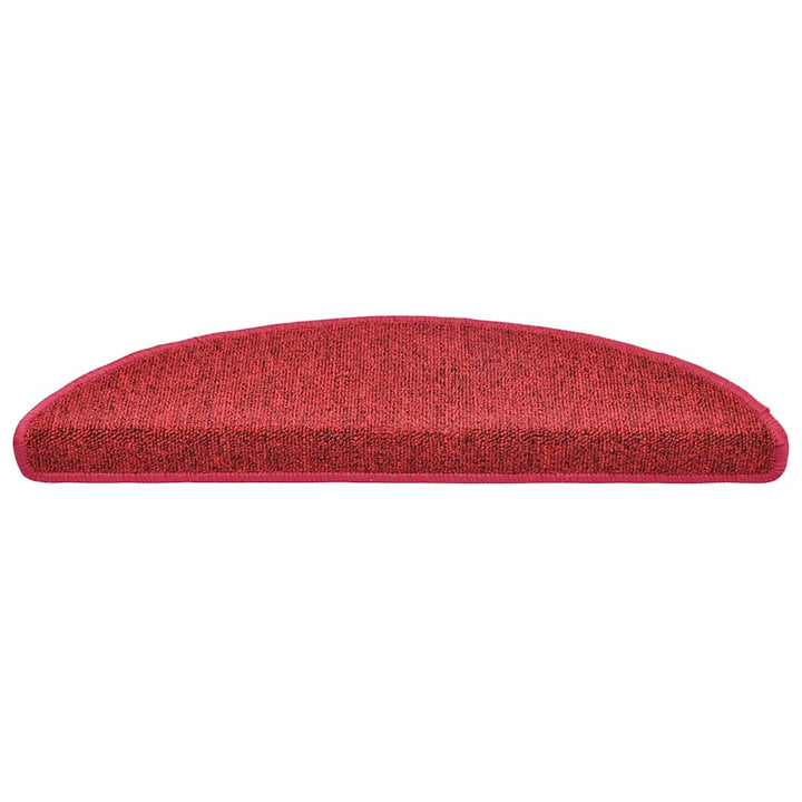 trappemåtter 20 stk. 56x17x3 cm bordeaux halvrund