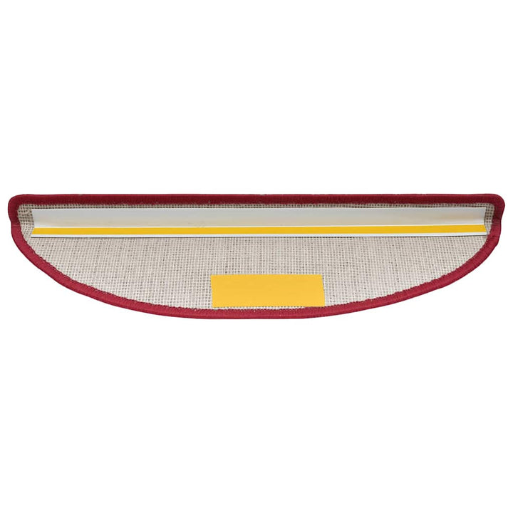 trappemåtter 20 stk. 56x17x3 cm bordeaux halvrund