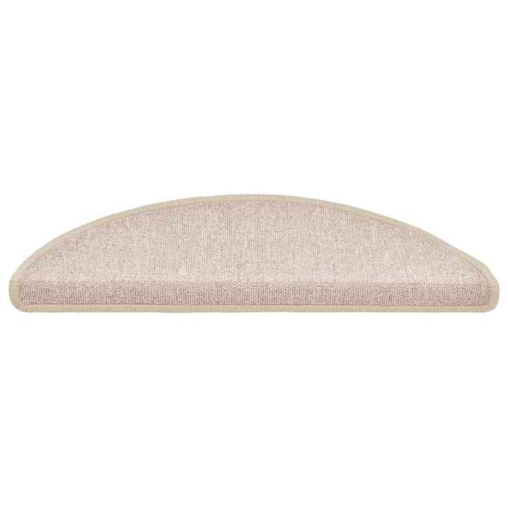 trappemåtter 20 stk. 56x17x3 cm taupe halvrund