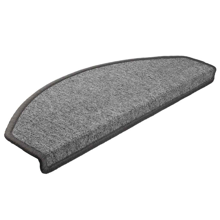 trappemåtter 20 stk. 65x24x4 cm mørkegrå halvrunde store