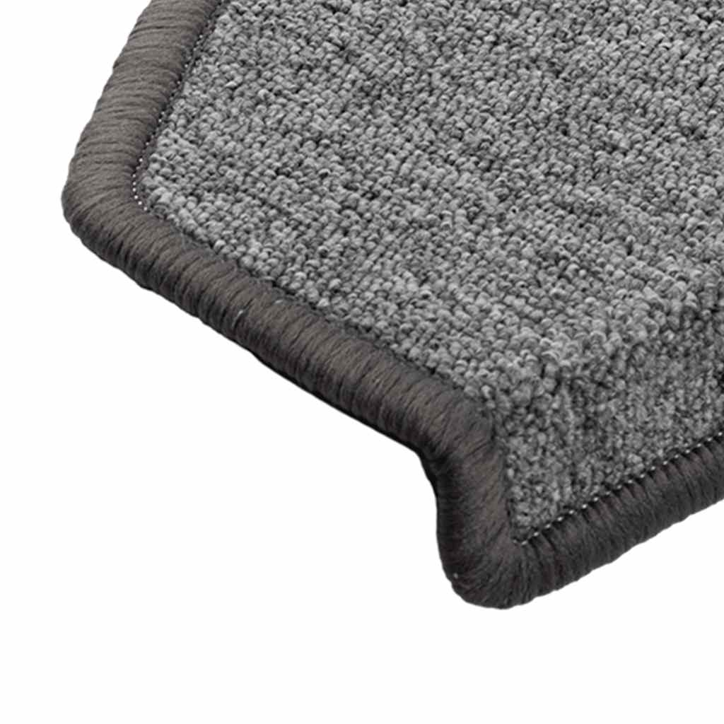 trappemåtter 20 stk. 65x24x4 cm mørkegrå halvrunde store