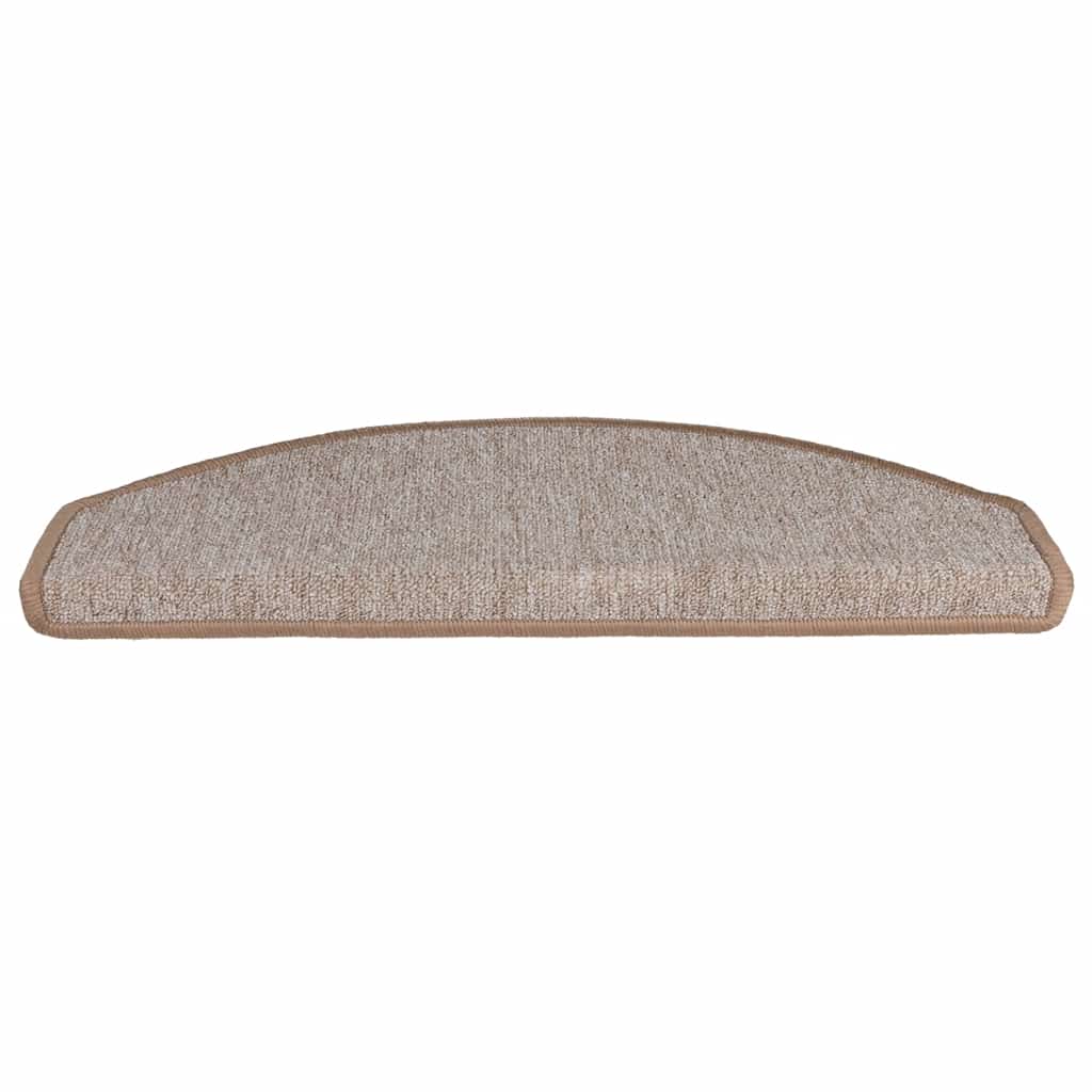 trappemåtter 20 stk. 65 x 24 x 4 cm lysebrune halvrunde store