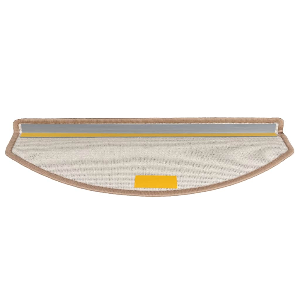 trappemåtter 20 stk. 65 x 24 x 4 cm lysebrune halvrunde store