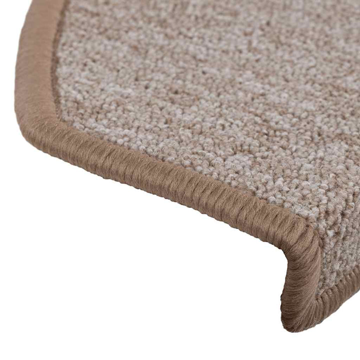 trappemåtter 20 stk. 65 x 24 x 4 cm lysebrune halvrunde store