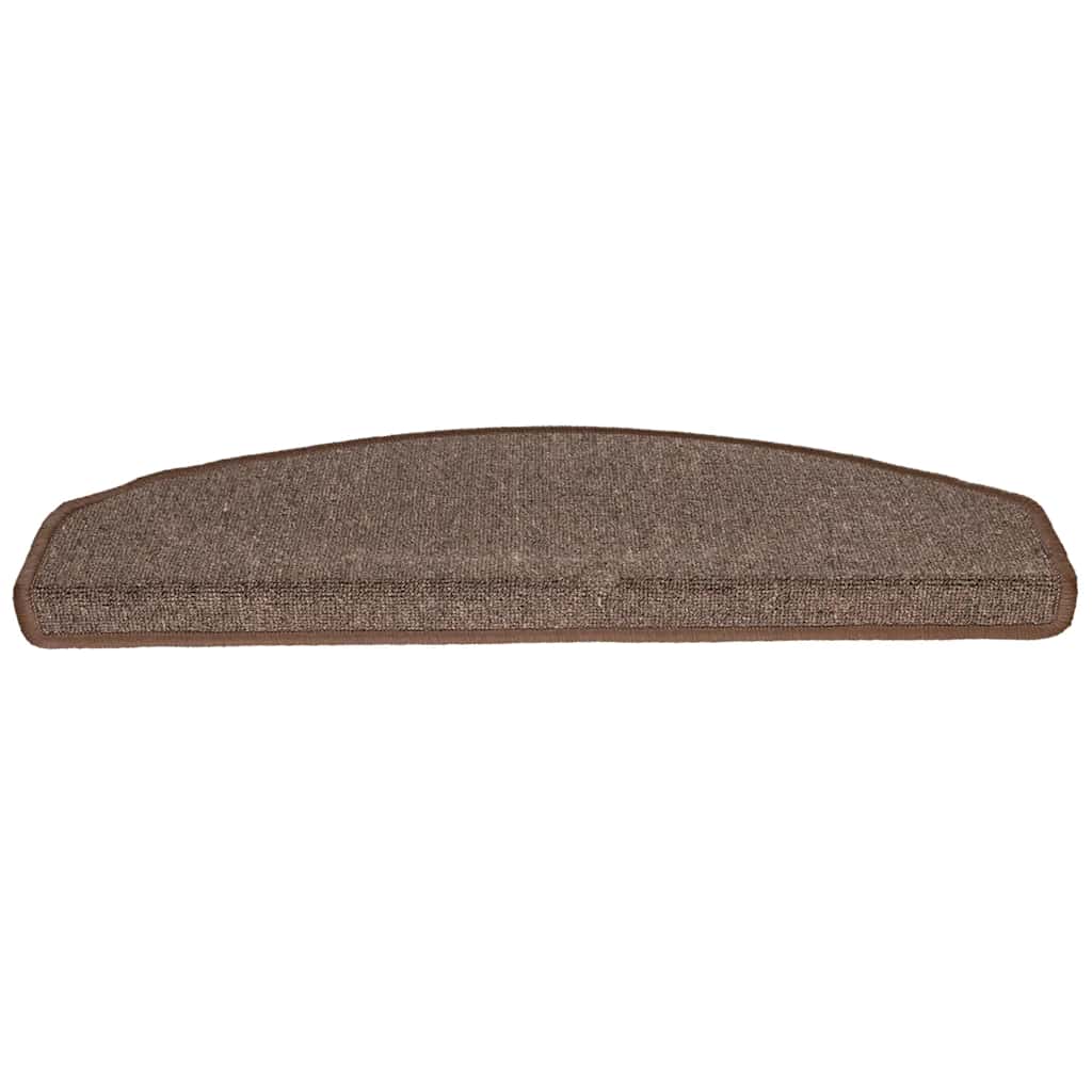 trappemåtter 20 stk. 65 x 24 x 4 cm kaffebrune halvrund store