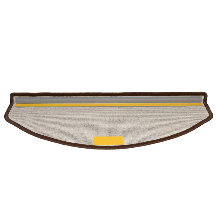 trappemåtter 20 stk. 65 x 24 x 4 cm kaffebrune halvrund store