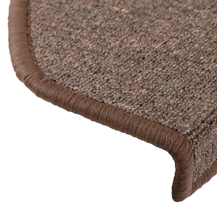 trappemåtter 20 stk. 65 x 24 x 4 cm kaffebrune halvrund store