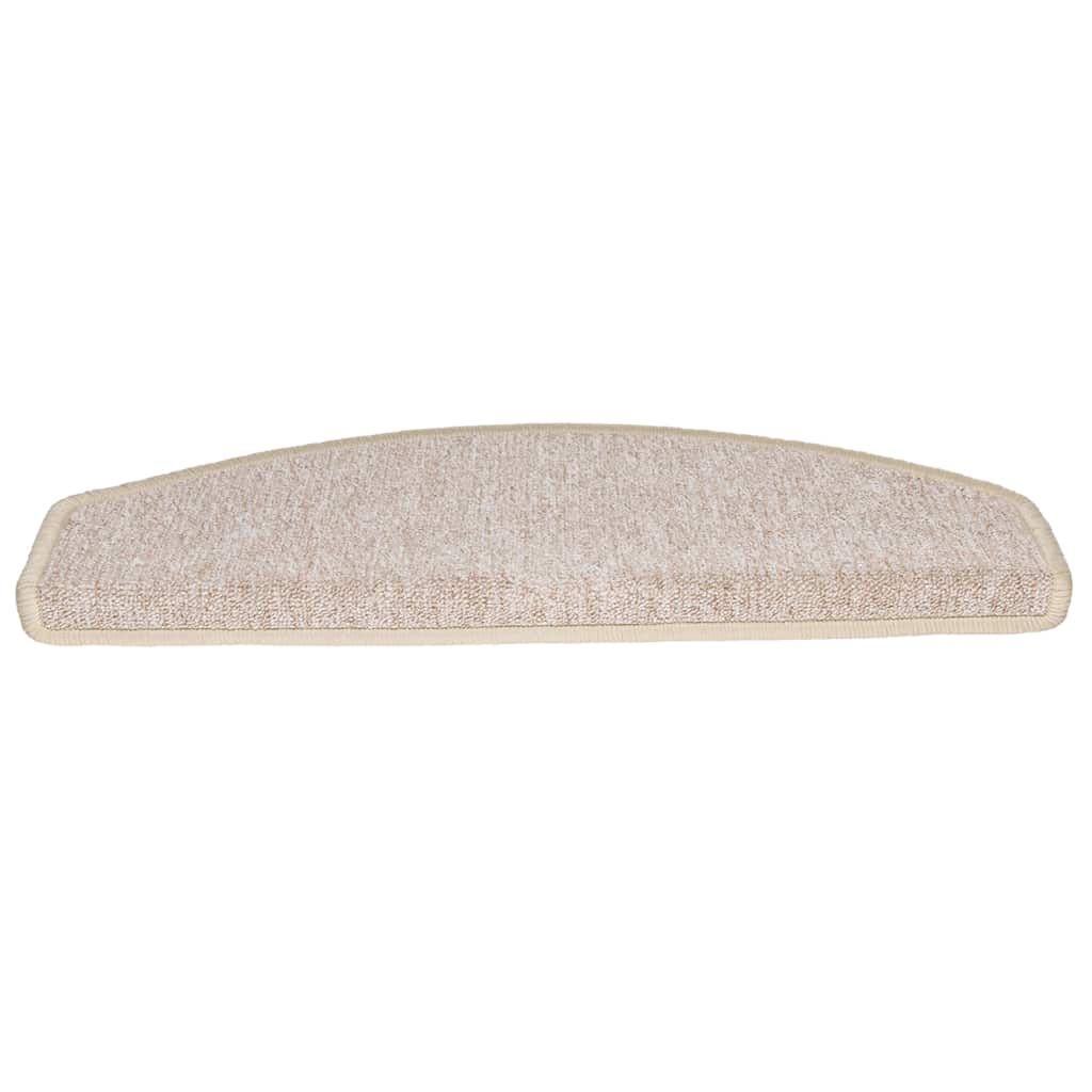 trappemåtter 20 stk. 65x24x4 cm taupe halvrund store