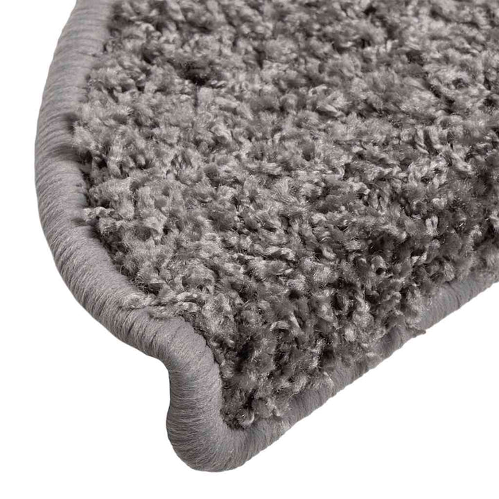 trappemåtter 30 stk. 56x17x3 cm grå halvrunde