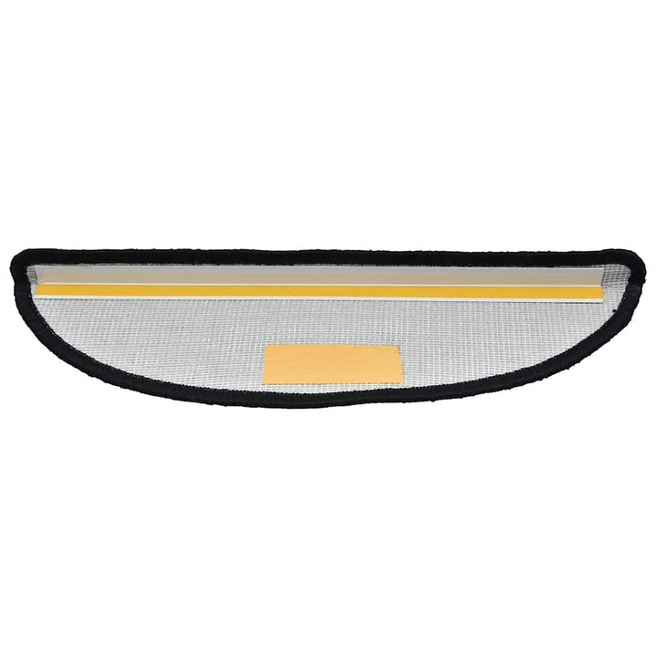 trappemåtter 30 stk. 56x17x3 cm sorte halvrunde