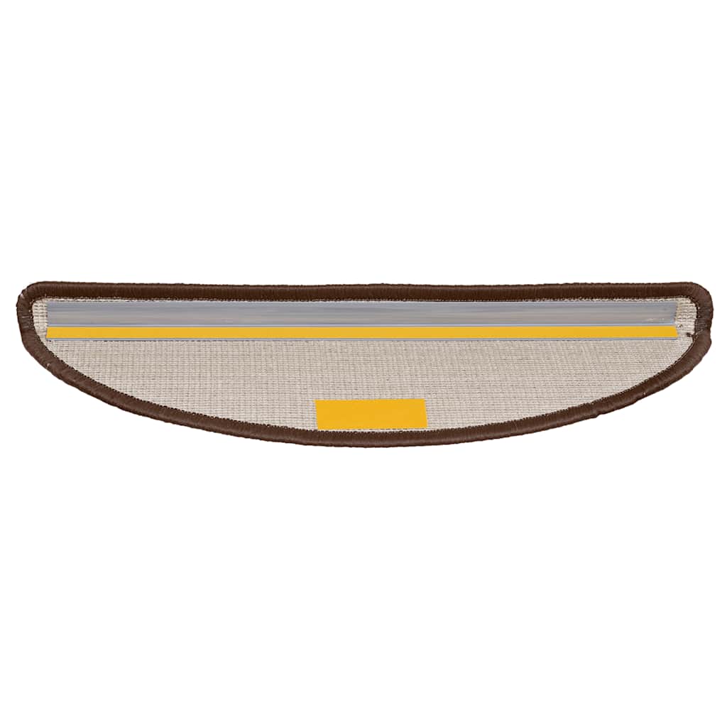 trappemåtter 30 stk. 56x17x3 cm brune halvrunde