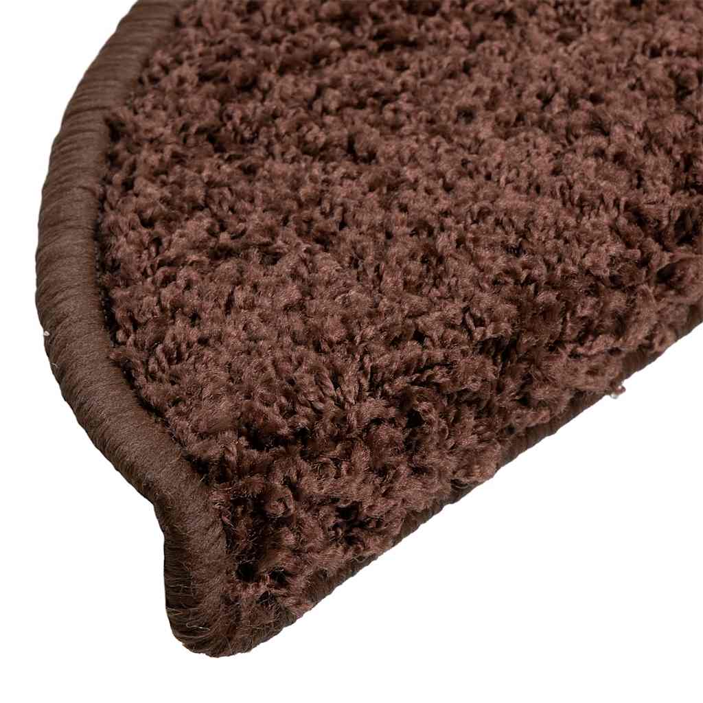trappemåtter 30 stk. 56x17x3 cm brune halvrunde