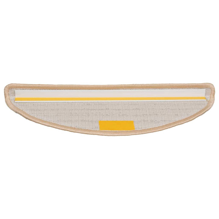 trappemåtter 30 stk. 56x17x3 cm cremefarvede halvrund