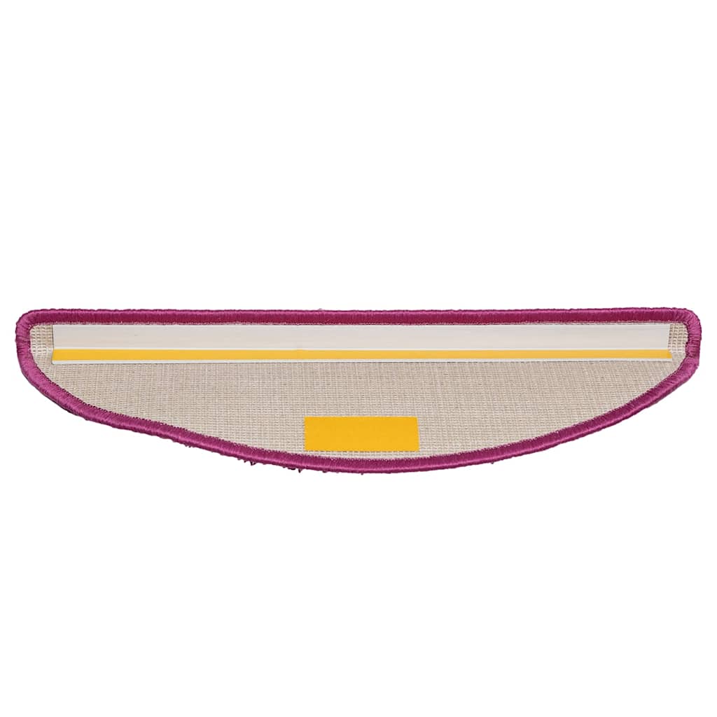 trappemåtter 30 stk. 56x17x3 cm violette halvrund