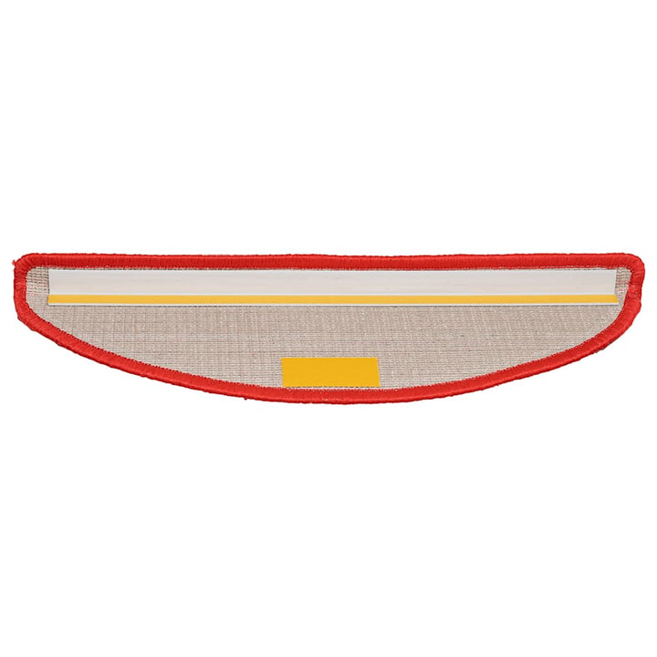 trappemåtter 30 stk. 56x17x3 cm røde halvrunde