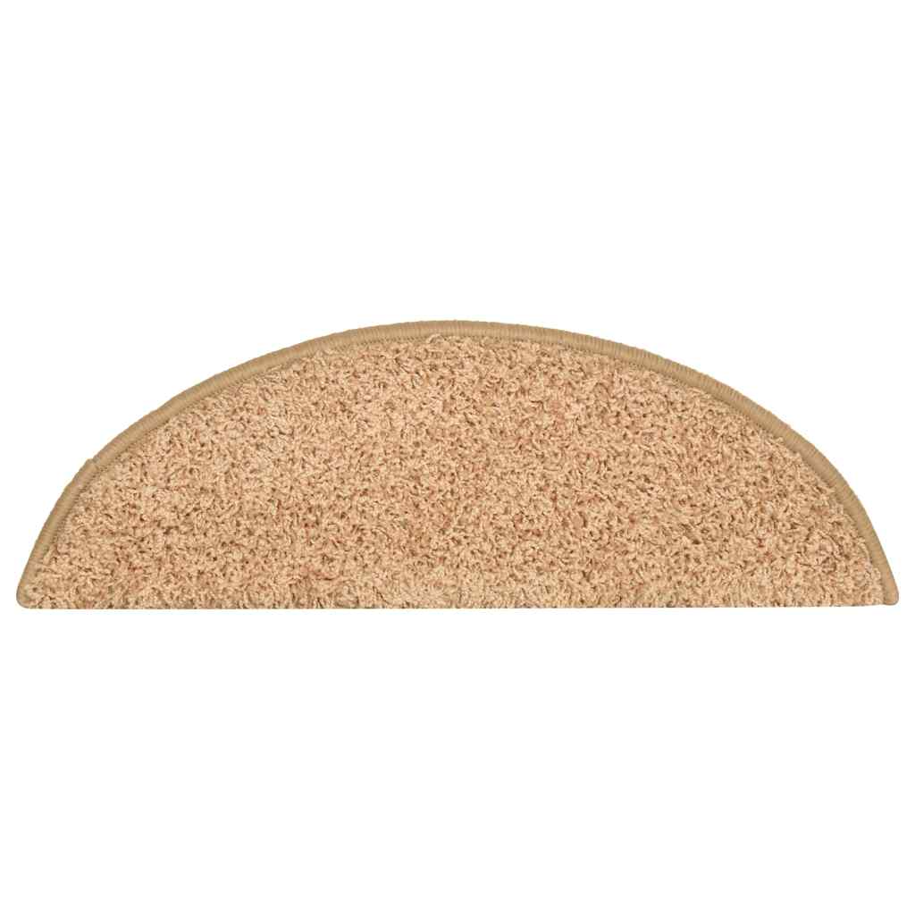 trappemåtter 30 stk. 56x17x3 cm guld halvrund