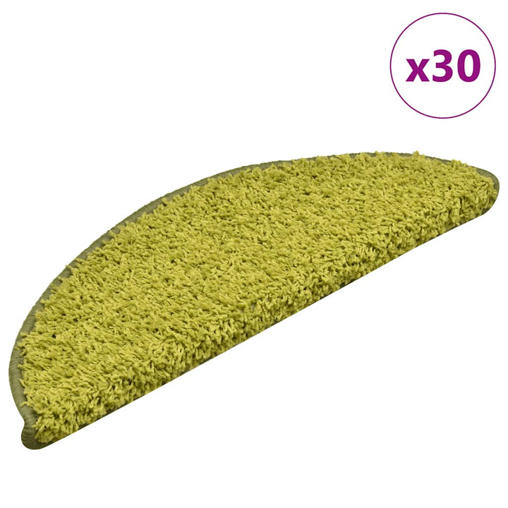 trappemåtter 30 stk. 56x17x3 cm grønne halvrunde