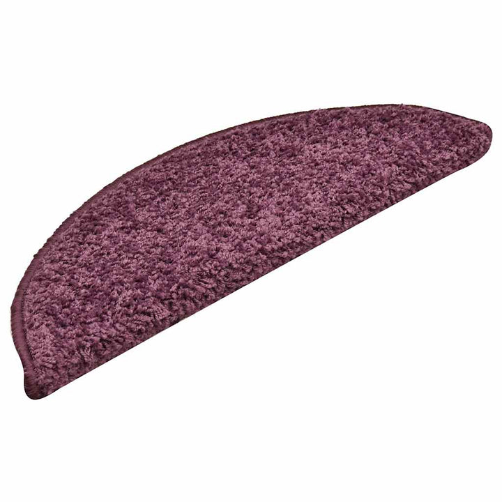 trappemåtter 30 stk. 56 x 17 x 3 cm mørkelilla halvrunde