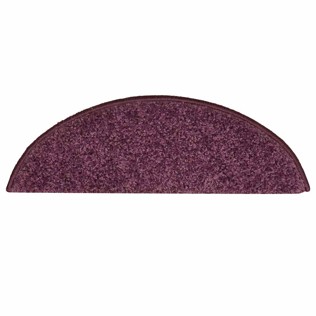 trappemåtter 30 stk. 56 x 17 x 3 cm mørkelilla halvrunde