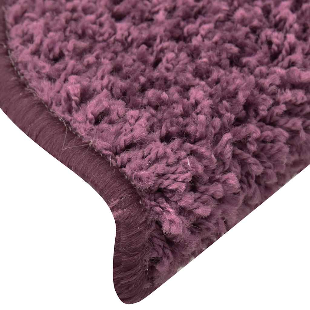trappemåtter 30 stk. 56 x 17 x 3 cm mørkelilla halvrunde