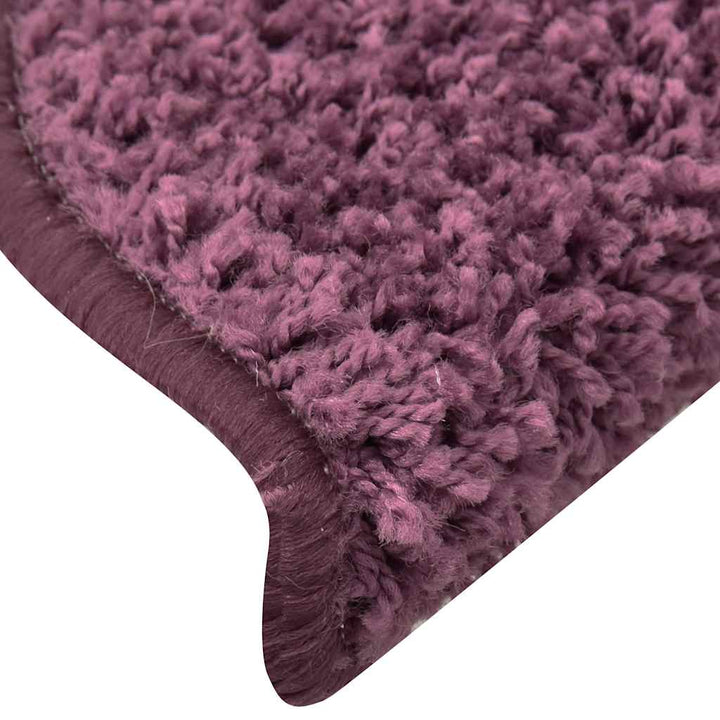 trappemåtter 30 stk. 56 x 17 x 3 cm mørkelilla halvrunde