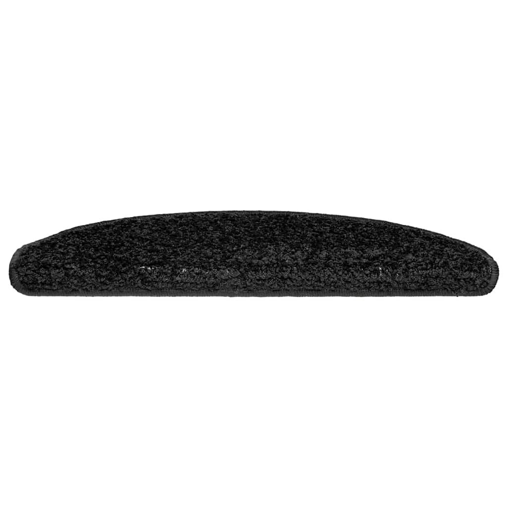 trappemåtter 30 stk. 65x21x4 cm sorte halvrunde store