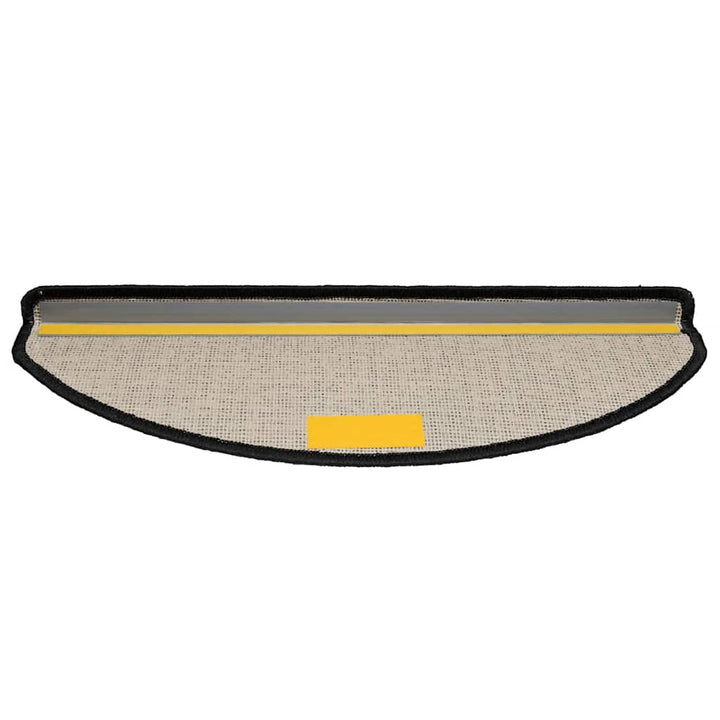 trappemåtter 30 stk. 65x21x4 cm sorte halvrunde store