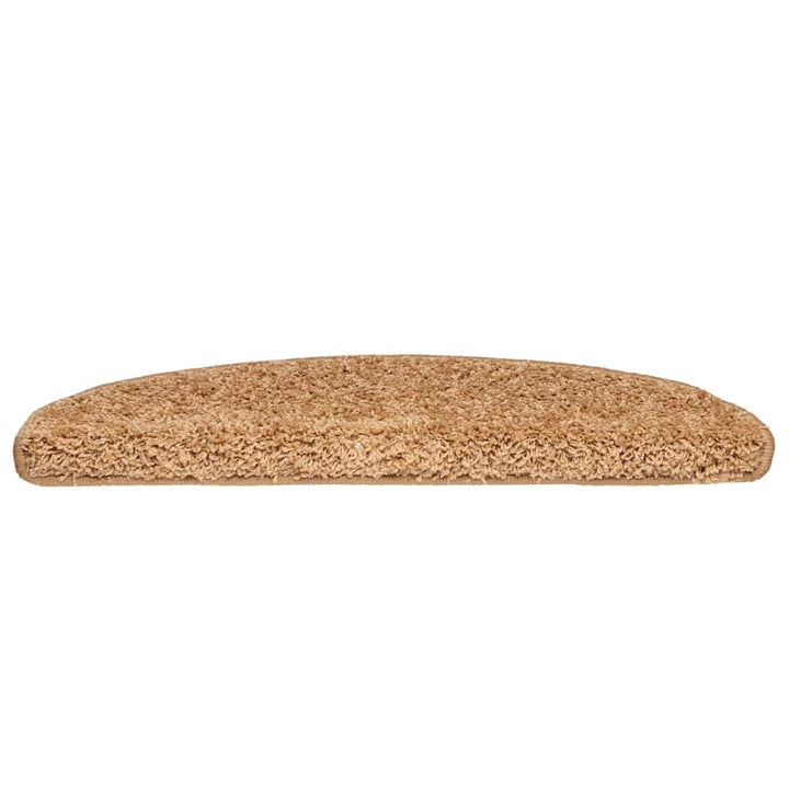 trappemåtter 30 stk. 65x21x4 cm beige halvrunde store
