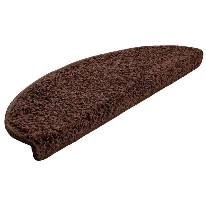 trappemåtter 30 stk. 65x21x4 cm brune halvrunde store