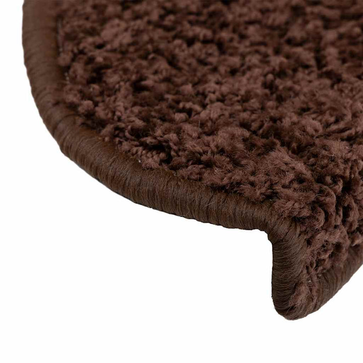 trappemåtter 30 stk. 65x21x4 cm brune halvrunde store