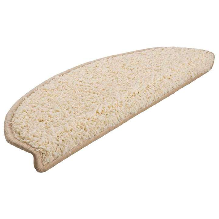 trappemåtter 30 stk. 65x21x4 cm cremefarvede halvrund store