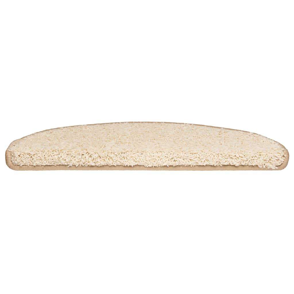 trappemåtter 30 stk. 65x21x4 cm cremefarvede halvrund store