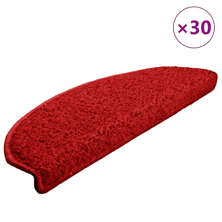 trappemåtter 30 stk. 65x21x4 cm røde halvrunde store