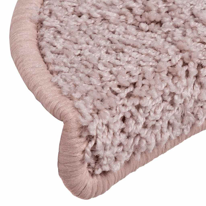 trappemåtter 30 stk. 65 x 21 x 4 cm lyserød halvrunde store
