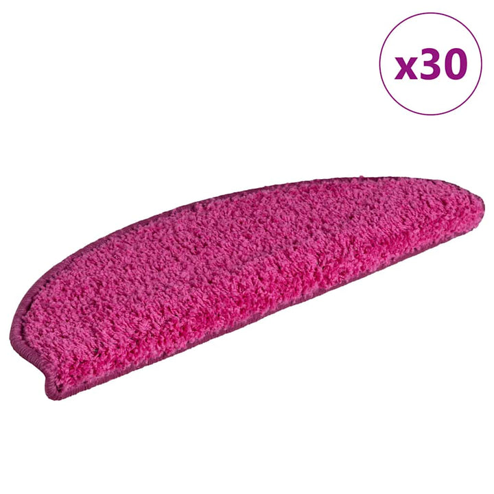 trappemåtter 30 stk. 65x21x4 cm lyserøde halvrunde store