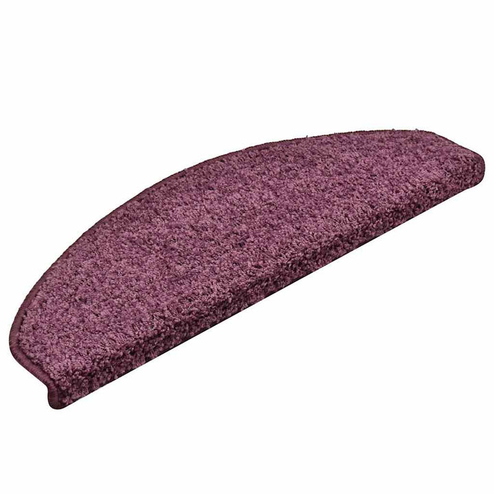 trappemåtter 30 stk. 65 x 21 x 4 cm mørkelilla halvrunde store
