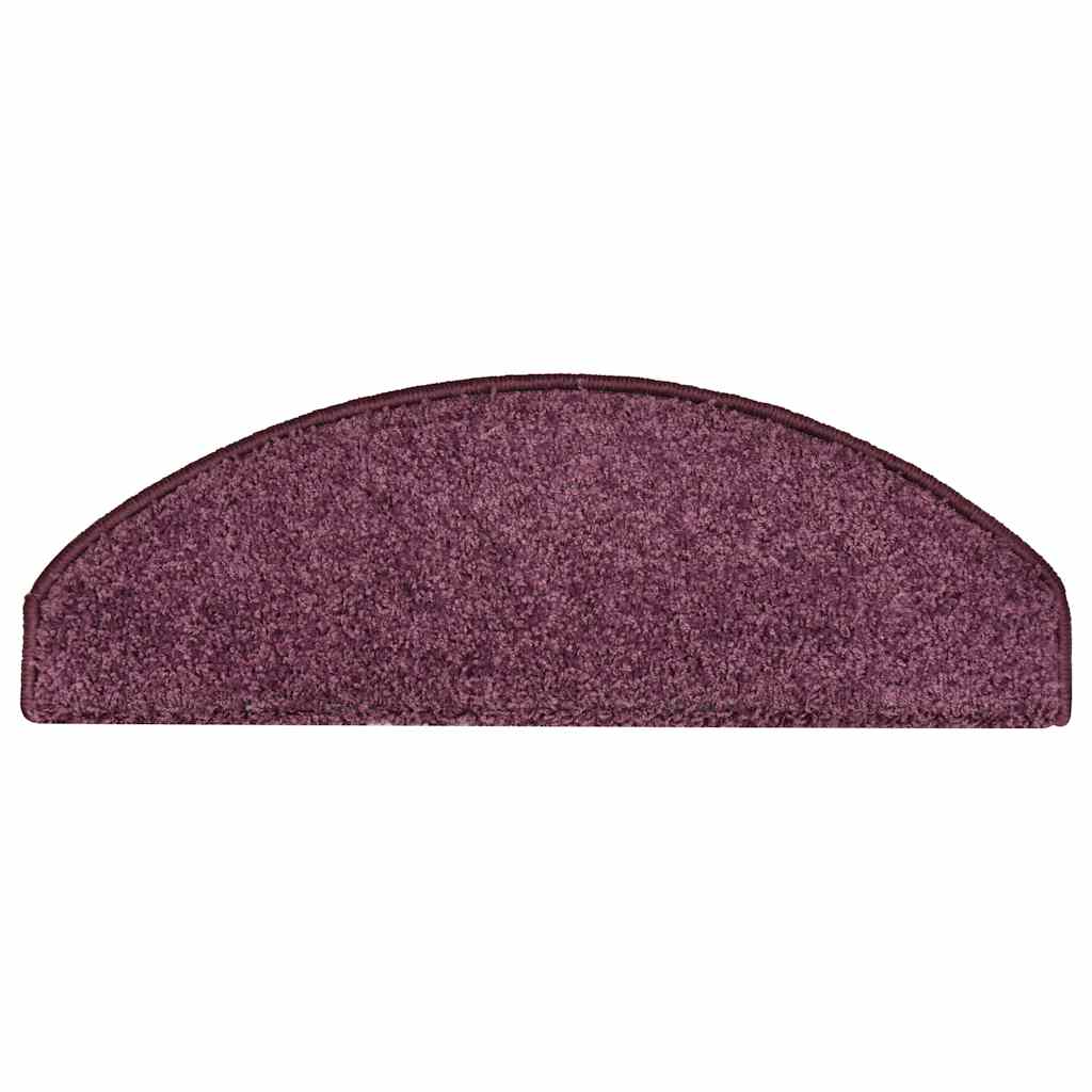 trappemåtter 30 stk. 65 x 21 x 4 cm mørkelilla halvrunde store