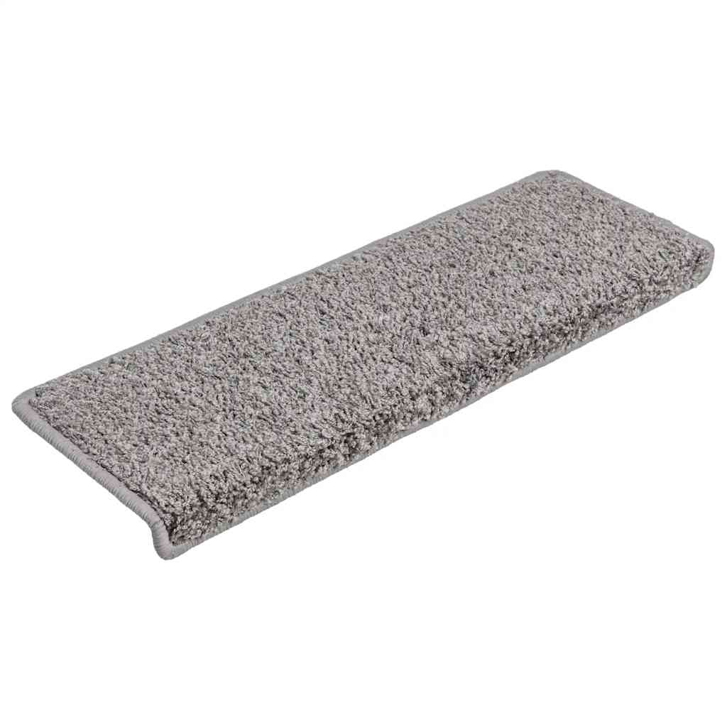 trappemåtter 30 stk. 65x21x4 cm grå rektangulær kant