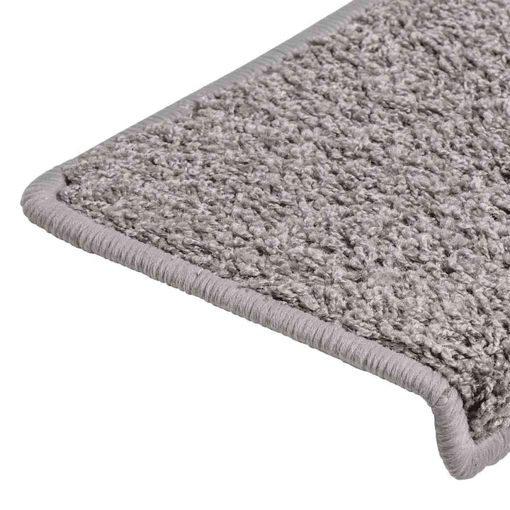 trappemåtter 30 stk. 65x21x4 cm grå rektangulær kant