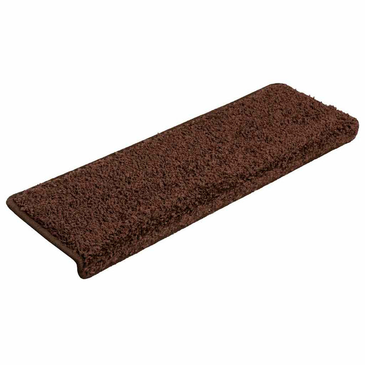trappemåtter 30 stk. 65x21x4 cm brune rektangulære kanter