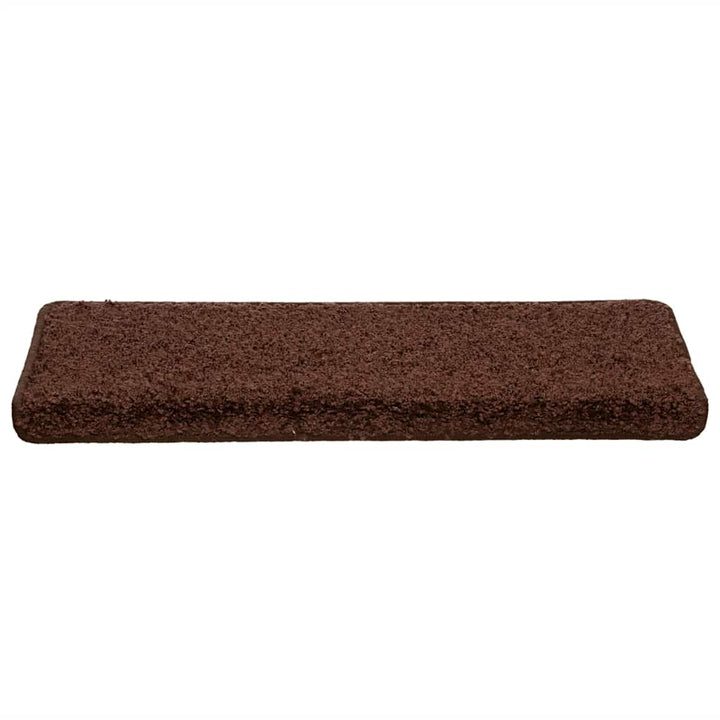 trappemåtter 30 stk. 65x21x4 cm brune rektangulære kanter