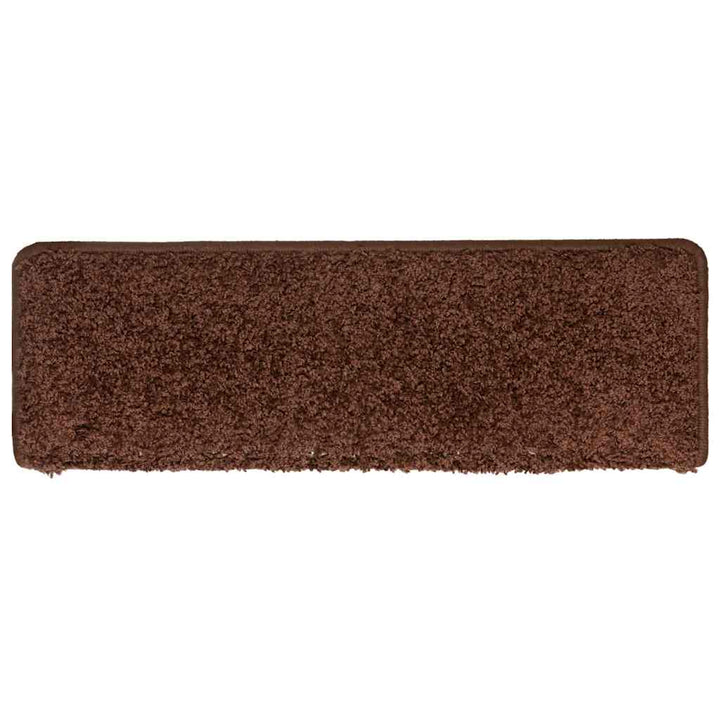 trappemåtter 30 stk. 65x21x4 cm brune rektangulære kanter